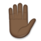 Raised Hand - Black emoji on LG